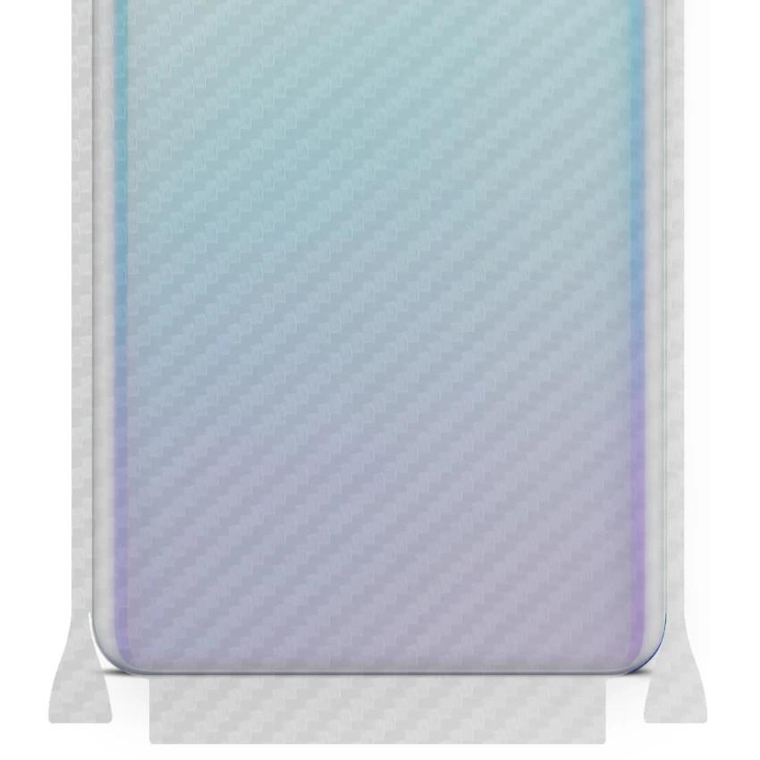 apgo Protective Skin Sticker for the Back+sides Compatible with Apple iPhone XS Max, Full Wrap Film, Foil, Vinyl - Pattern Transparent Carbon