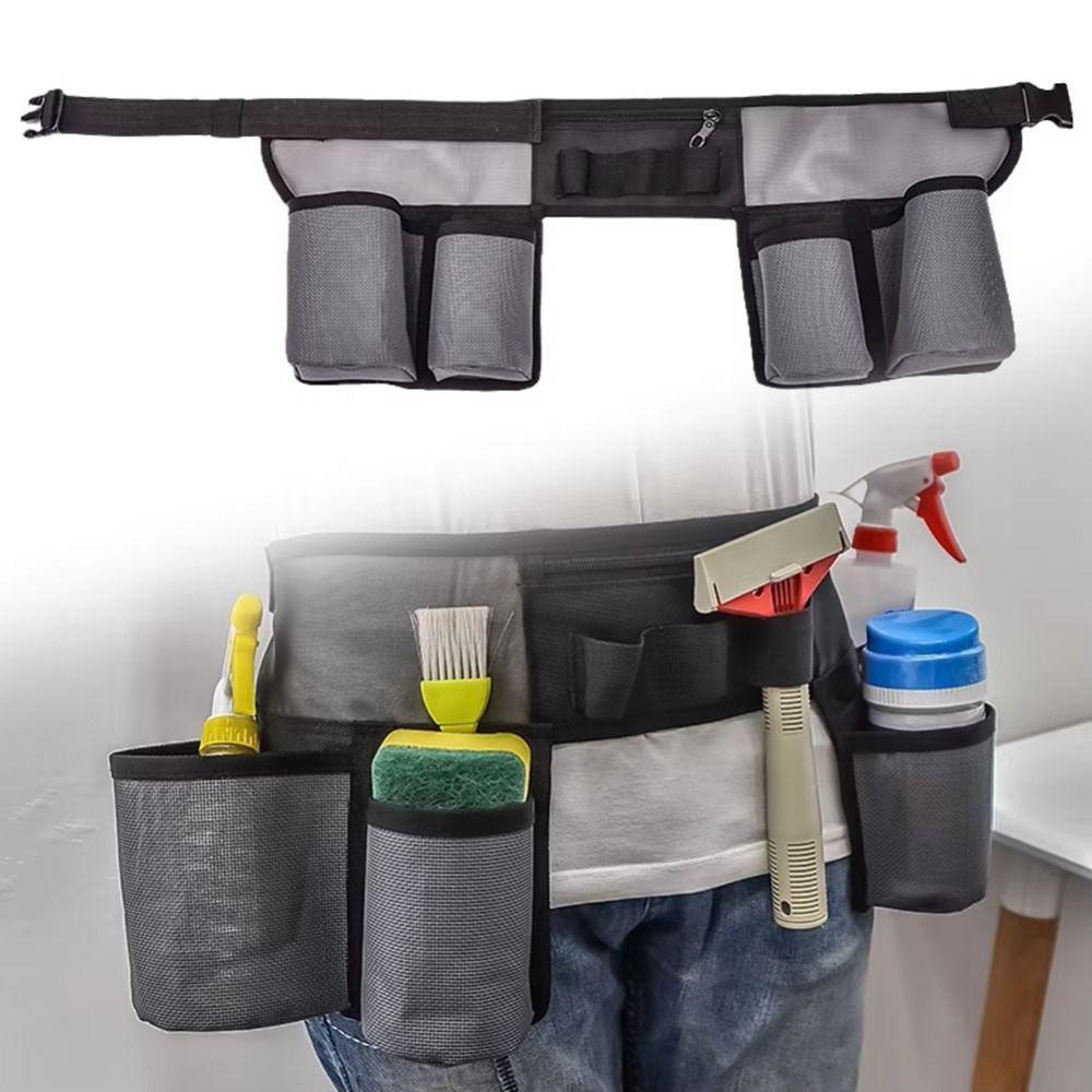 Waterproof Cleaning Kit Fanny Pack Multi-pocket Gardening Tool Waist Bag  Housekeeping