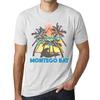 Men’s Vintage Tee Shirt Graphic T Shirt Summer Triangle Montego Bay Vintage White