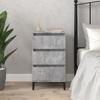 VidaXL Bedside Table Concrete Grey 40x35x70 Cm Engineered Wood 819672