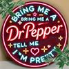 Please Bring Me a "Sprite" Neon Sign, 8x8 Inch (20x20 Cm), Round Aluminum Wall Art, Durable, Waterproof, Suitable for Home