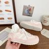 Summer Thin Breathable Moral Training Shoes Women's 2025 New Versatile Milk Fufu Little White Shoes Flat-soled Casual Shoes