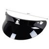3 SnapButton Visor Shield Lens Visor Flip Up Wind Shield for Open Face Motorcycle Helmet