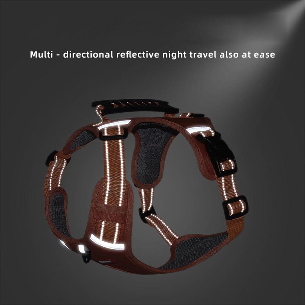 Dog Chest Strap, Adjustable Soft Padded Dog Vest, Easy Walking Reflective Pet Vest For Medium Dogs