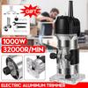 1000W 32000r Wood Router Tool Combo Kit Electric Woodworking Machines Power Carpentry Manual Trimmer Tools with Milling
