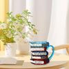 Books Stack Coffee Cup Accessories Colorful Reading Bookish Items Supplies for Book Lovers Writer