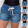 Women's Manual Wear Out Cowboy Shorts Trendy Fashion Hole Cowboy Shorts