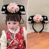 Flower Chinese Style Headwear Tassel Pearl Ancient Style Headband Princess Hair Hoop Hanfu Headdress Hanfu Hair Clip Women