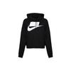 Sportswear NSW French Terry Logo Drawstring Hoodie Men Sweatshirt Black AR4855-010