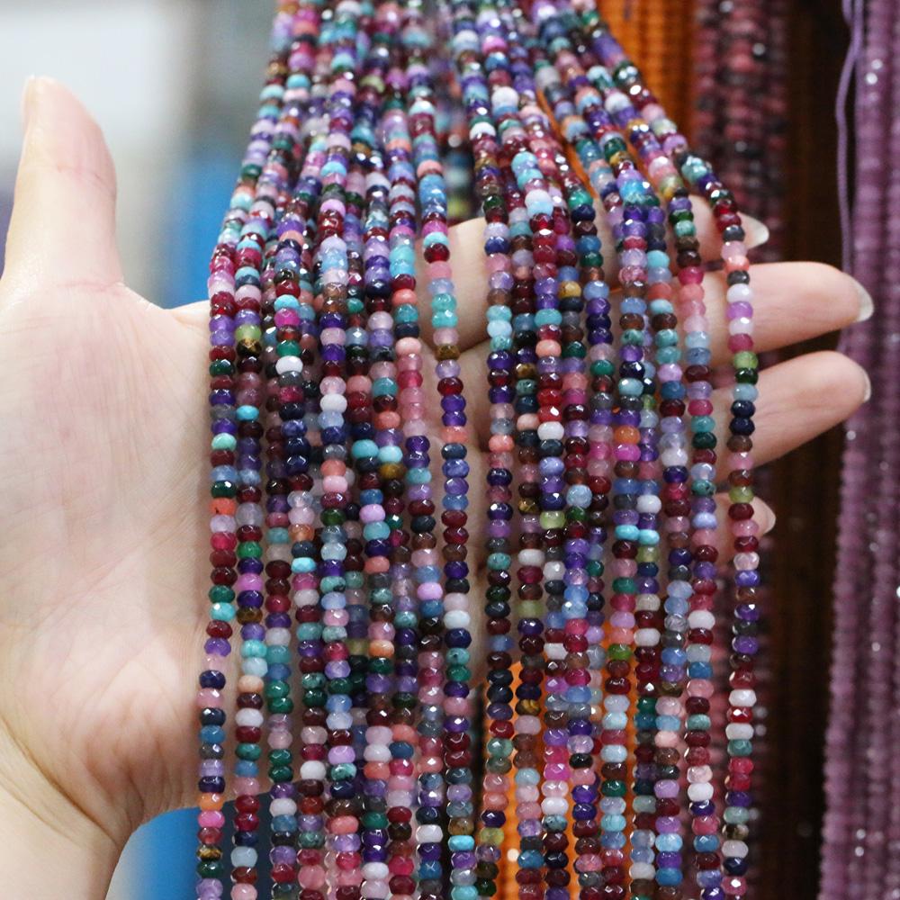 Natural Stone Bead Spinel Faceted Beads 2 X 4 Mm for Jewelry Making DIY Necklace Anklet Bracelet Accessory