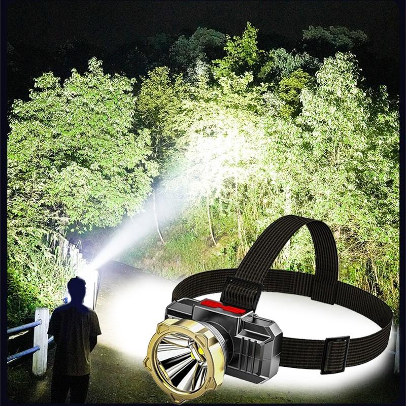 35000LM High Power LED Headlamp USB Rechargeable Headlight Built-In Battery Head Lamp Waterproof Head Torch Head Light