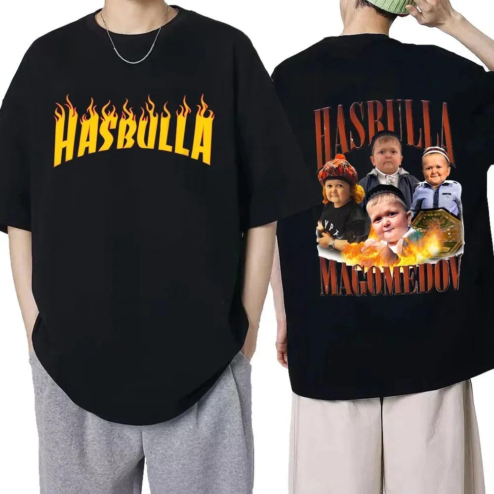 Classic Team Hasbulla Cotton T Shirt Men Women Fighting Hasbulla T-shirt Hip Hop Graphic Shirt Tops Manga T Shirt Streetwear