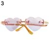For 1/31/4 BJD Accessories Cute Heart Frame Plush Doll Eyeglasses Glasses Clothes For 10/15cm Dolls