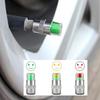 4Pcs/set Cars Tire Air Pressure Monitor 3 Color Alert Indicator Tire Valve Gauge