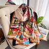 Spring Scarf Women's Luxury Design Polyester Material Smooth Scarf Soft Shawl Beach
