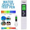 1PC White Digital Water Quality Tester TDS EC Meter Range 0 To 9990 Multifunctional Water Purity Temperature TEMP PPM Tester