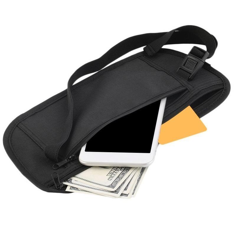 Invisible Travel Waist Packs Pouch for Passport Money Belt Bag Hidden Security Wallet Gift Travel Bag Chest Pack Money Waist Bag