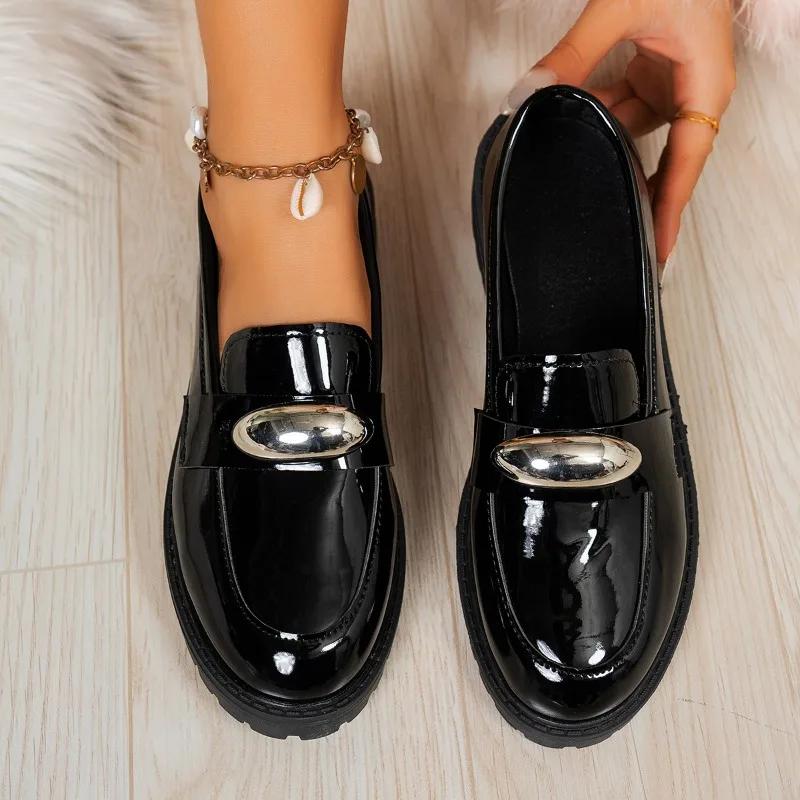 Ladies Shoes Brand Slip-on Women's High Heels Fashion Metal Decoration Office and Career New Plus Size High Heels