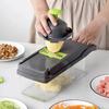 12-in-1 Vegetable Cutter Onion Carrot Potato Cutter with Drainer Vegetable Basket Kitchen Vegetable Multifunction Cutter Gadgets
