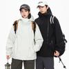 Outdoor Couple Jacket Couple Simple Fashion Outdoor Casual Hooded Three-proof Jacket Youth Mountaineering Suit
