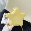 Candy Star Shape Shoulder Bag for Girls Chain Crossbody Bag Funny PVC Mini Clutch Bag Fashion
