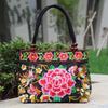 Original Ethnic Style Canvas Embroidered Women's Bag Handheld Small Bag Embroidery Handbags for Women