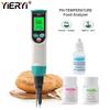 Yieryi Food PH Meter High Accuracy PH Tester For Meat Cheese Dough Tea Sausage Jam Hydroponics With LCD Display Calibration Kit