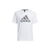 Alphabet Logo Print Sports Round Neck Short Sleeve T-Shirt Men Tops White HE7425
