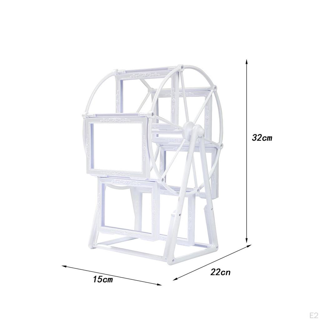 Bearing Wheel Photo Frame Family Novelty Gift Desktop Decor Picture Rotatable for