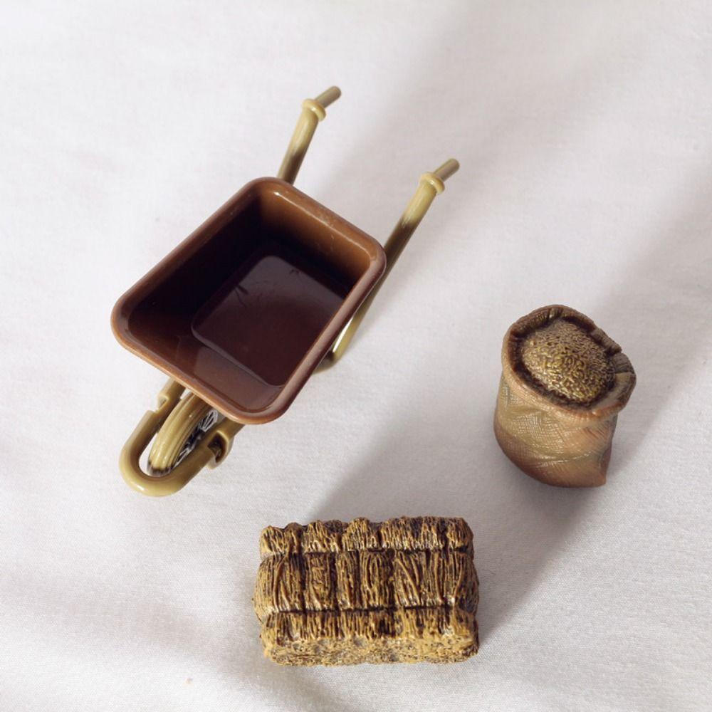 Vegetable Field Dollhouse Simulation Vegetable Farm Miniature Planting Tools Outdoor Dollhouse