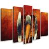 Five Piece Picture Canvas Print Africa People Tribe