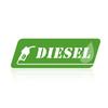 Gas Inlet Gasoline Stickers, Regular, High-Occ., Diesel, Diesel, Kerosene, Resistant, Strong Adhesive, Fuel Marking, Set of 2 (Diesel, English)