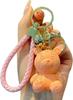 [AIXUAN] Cute Character Animal Keychain Decoration, Resin Car Strap, Couple Keychain(Orange)