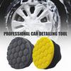 Car Waxing Sponge Hexagonal Pattern Design Efficient Heat Dissipation Car Wax Applicator Car Care Waxing Tool