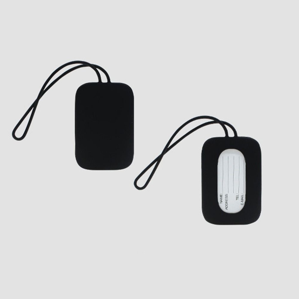 Silicone Luggage Tag Men Women Suitcase Name Baggage Tag Anti-lost Waterproof Airplane Labels Travel Accessories