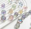 5Pcs 12*17.5mm Colorful Round Acrylic Transparent Beads DIY Beading Jewelry Accessories