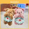 Butter Cartoon Lovely Bear Plush Keychain For Kids Soft And Cuddly Stuffed Animal With Colorful Choices