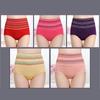 5PCS Women's High Waist Abdominal Panties Postpartum Shaping Sexy Buttocks Large Size Briefs