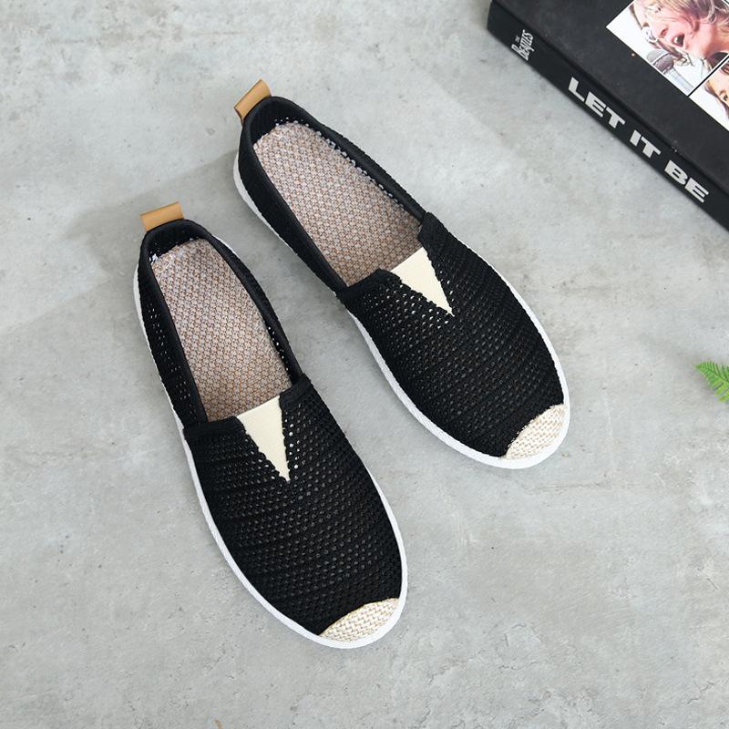 Women Shoes 2024 New Breathable Mesh Lightweight Casual Shoes Comfortable Soft Bottom Flats Slip On Flats Shoes Zapatos De Mujer