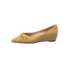 999-1 Inner Height Increase Pointed Shoes Women's 2025 New Models Are Not Tired of Feet with Soft Soles Autumn Nude Single Shoes