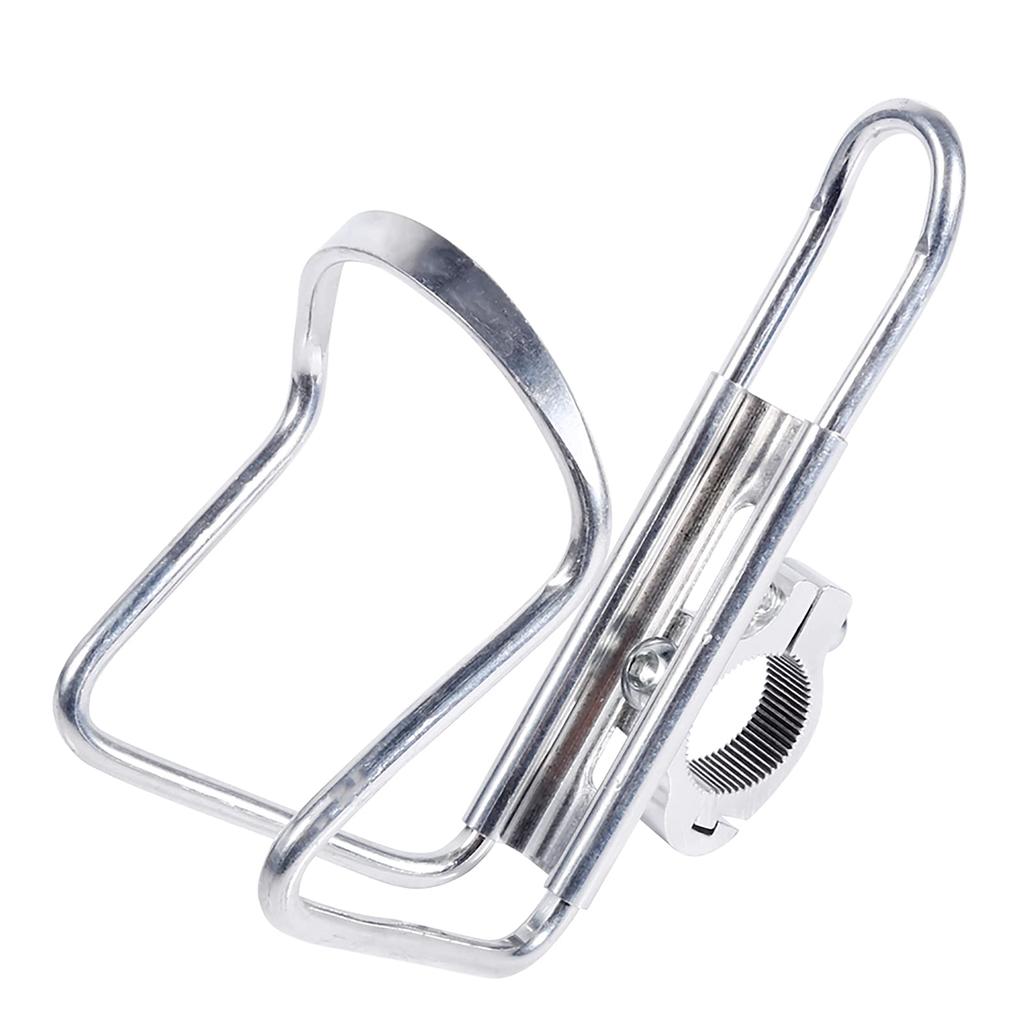 Motorcycle Drink Cup Holder Bike Drink Support Stand for Motorcycle/Bicycle (Silver White)