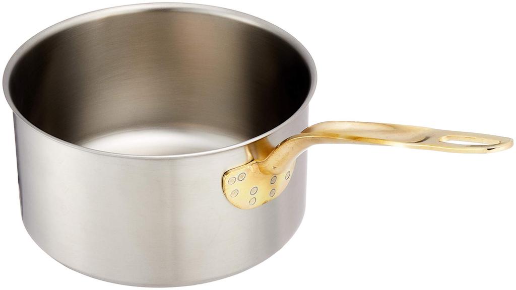 Endo Shoji Commercial Super Denji Stew Pan 21cm Stainless Steel Pot for Induction Cookers Made In Japan AST96021 (without Lid)