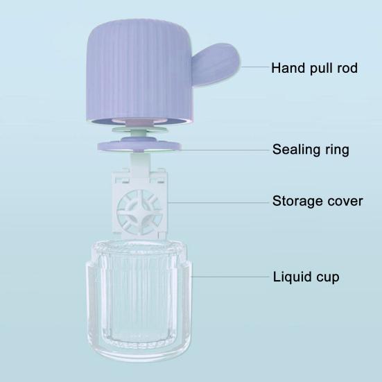 Contact Lens Washer with Tweezer Drawstring Energy Saving Contact Lens Cleaning Case Box Mini Contact Lens Manual Spin Cleaner Travel Use