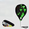 TELOON Tianlong Plate Tennis Racquet All Carbon Fiber Woven Coating Lacquer Green PADEL REVIVE I