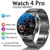 Watch 4 Pro: NFC, Blood Oxygen, Heart Rate, Temperature, Bluetooth Call, IP68 Waterproof,1.53 inch 454*454 HD Full Screen Touch