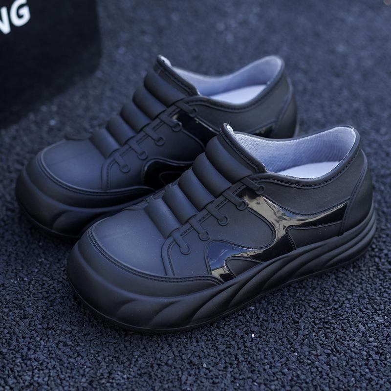 Low-top Women's Rain Shoes Non-slip and Waterproof Fashion Kitchen Rain Shoes Women's Rubber Shoes Rain Boots Adult Women's Shoes Inner Height