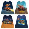 Blaze and the Monster Machines Children's Sweatshirt for Girls Autumn Winter Crew Neck Shirt for Boys Top Kids Long Sleeve T-shirt