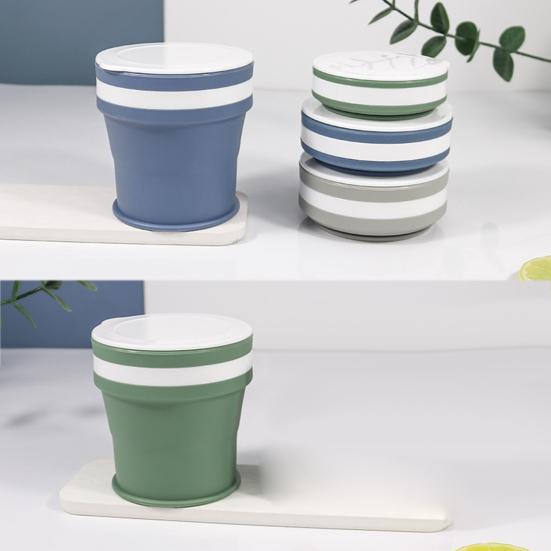 170ml/270ml/350ml Water Cup Foldable Detachable Silicone Food Grade Drink Mug Household Supplies