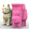 Unique Silicone Mould 3D Flower  Molds Cute Dog Shaped Pen Holder Moulds for  Succulent  and Pen Holder