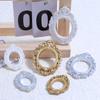 Creative Retro Oval Photo Frame Resin Accessories for DIY Crafts and Headdress